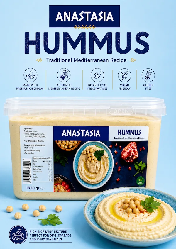 Anastasia hummus product